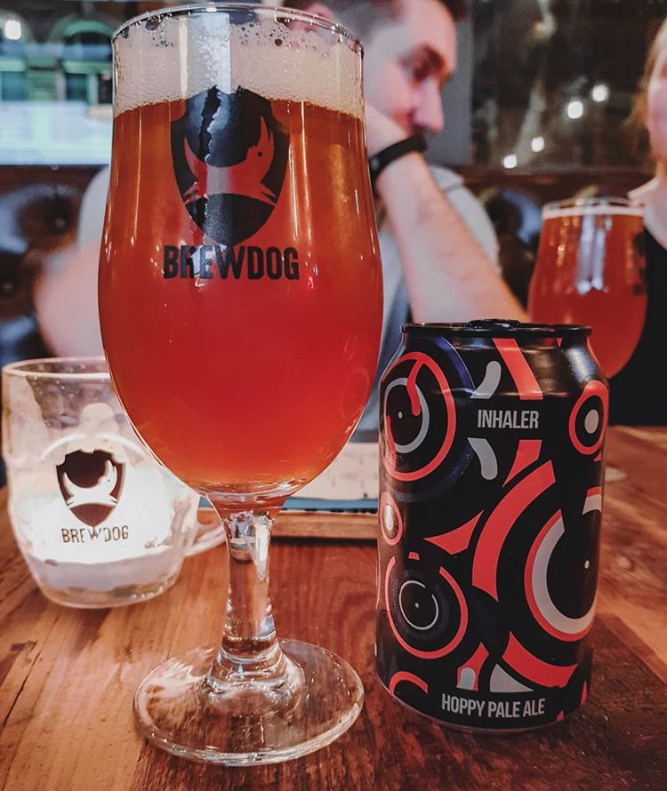 latest craft beer review Trying Inhaler Hoppy Pale Ale @magicrockbrewing whilst @brewdogbristol weekend!Magic Rock