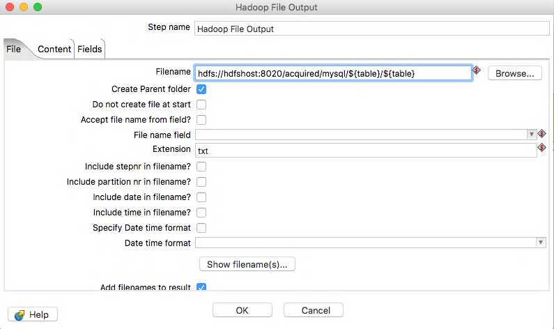 Hadoop File Output