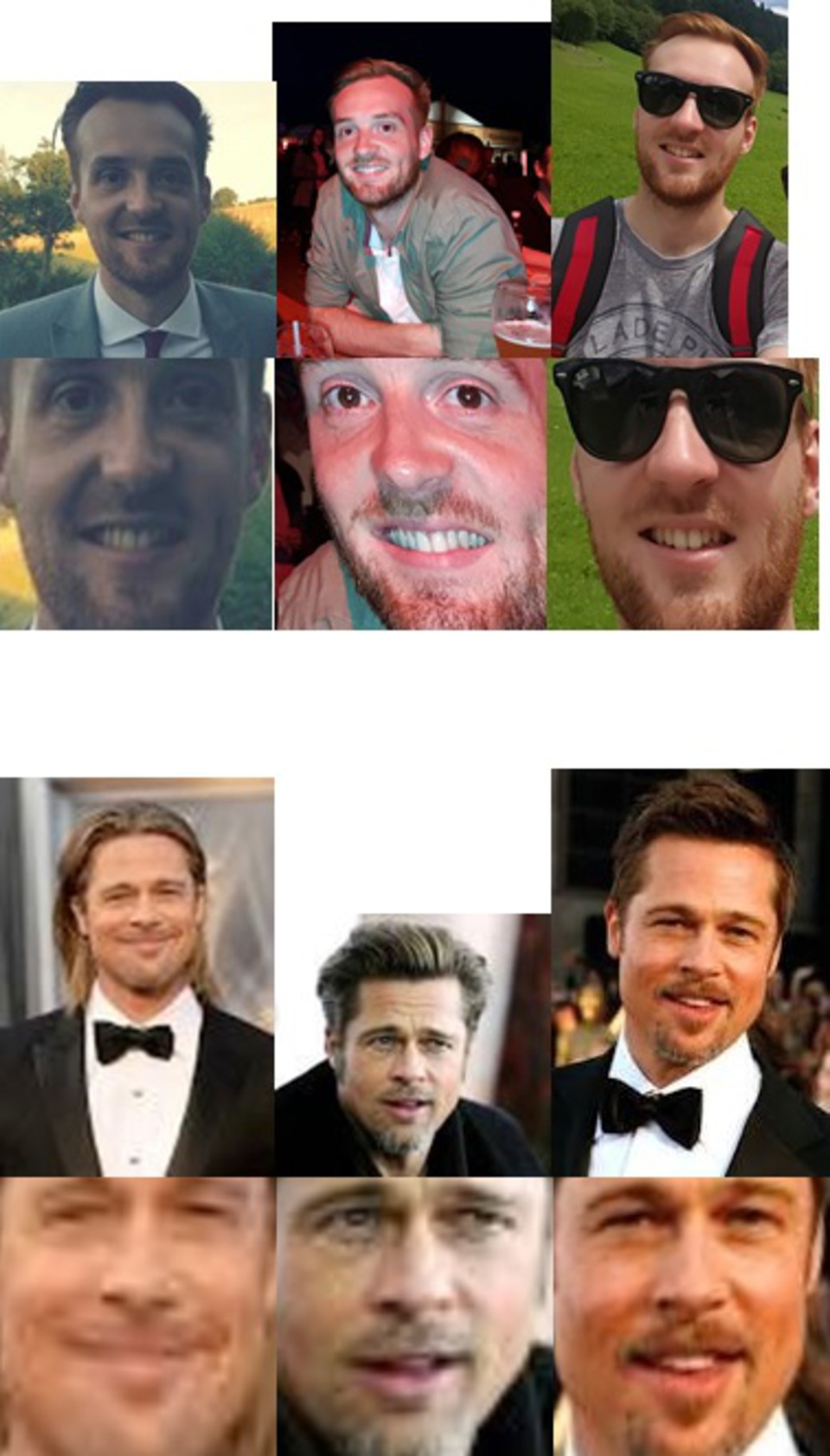 Me and Brad Pitt with Face Skew