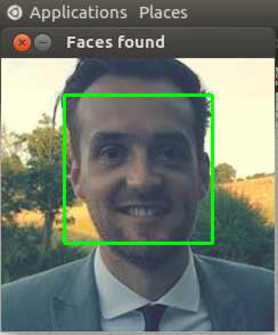 Face detection example